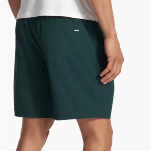 Vuori Men's Dark Green Athletic Shorts - Picture 2 of 13